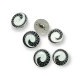 Transparent Enameled Button Jacket and Coat Cufflinks 17 mm - 28 L E 1680