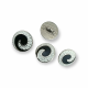 Transparent Enameled Button Jacket and Coat Cufflinks 17 mm - 28 L E 1680