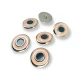 Enamel Jacket and Coat Button 22 mm - 34 L Set of 8 Spring Colors E 1949 SET8 V2