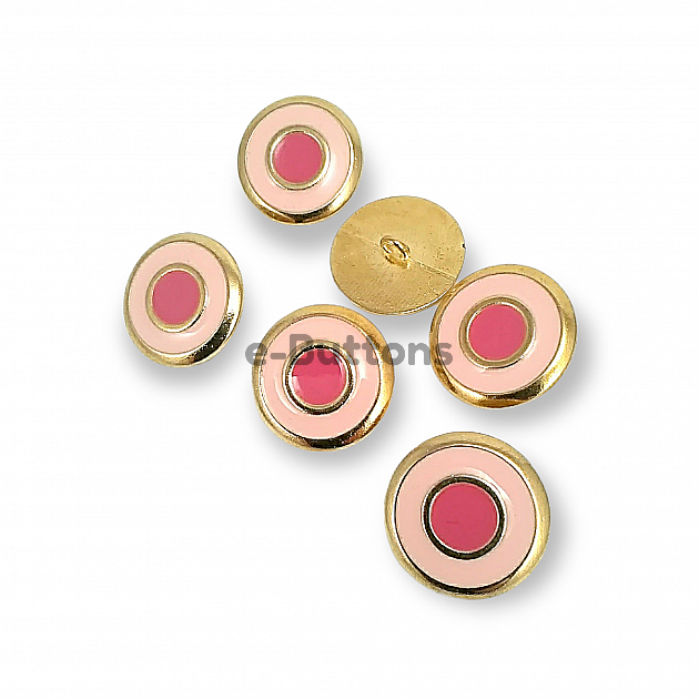 Enamel Jacket and Coat Button  22 mm - 36 L Set of 8 Spring Colors E 1949 SET8 V2