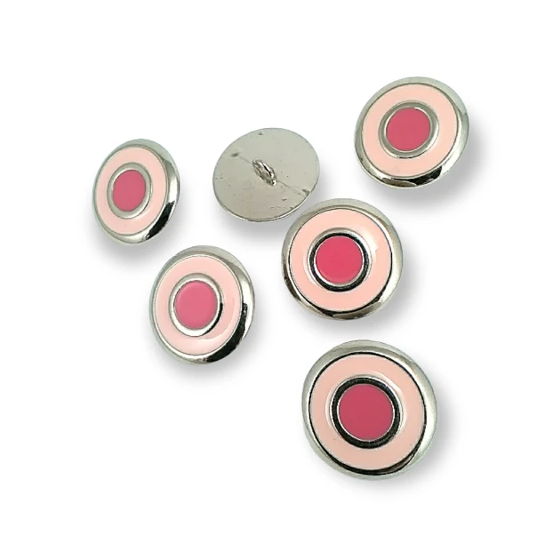 Enamel Jacket and Coat Button 22 mm - 34 L Set of 8 Spring Colors E 1949 SET8 V2