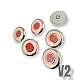 Enamel Jacket and Coat Button  22 mm - 36 L Set of 8 Spring Colors E 1949 SET8 V2