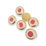 Enamel Jacket and Coat Button 22 mm - 34 L Set of 8 Spring Colors E 1949 SET8 V2