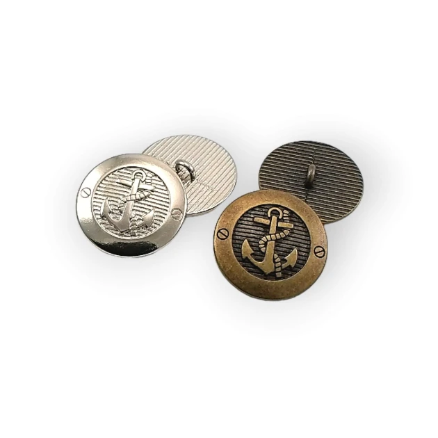 Shank Button Ship Anchor Design 23 mm - 36 L E 2043
