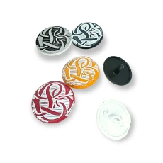 Enamel Shank Button Jacket Button Decorative Patterned Metal 20 mm - 31 L E 212 MC