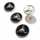 Shank Button Bull Head Logo 20.7 mm - 32 L E 2245 MN