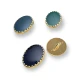 16 x 12 mm Oval Metal Shirt Button with Scalloped Edges E 479