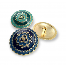 Enamel Coat And Coat Button With Leg 34 mm - 54 L E 536 AW22 Enamel Coat And Coat Button With Leg 34 mm - 54 L E 536 AW22