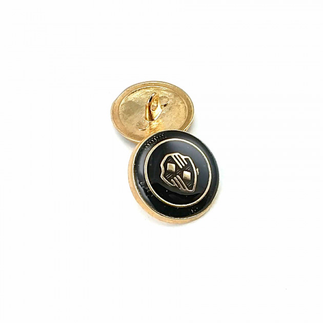 Enamel Blazer and Gold Plated Jacket Button 21 mm - 32 L E 965 V1