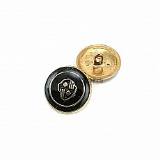 Enamel Blazer and Gold Plated Jacket Button 21 mm - 32 L E 965 V1