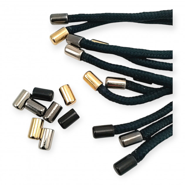 Silindir Model 5,5 mm Kordon Girişli Metal Bağ Ucu E 2049