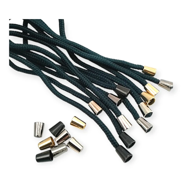 Çan Model Metal Bağ Ucu 4,5 mm Kordon Girişli Armut Model E 103