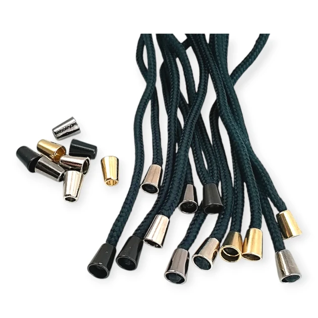 Çan Model Metal Bağ Ucu 4,5 mm Kordon Girişli Armut Model E 103