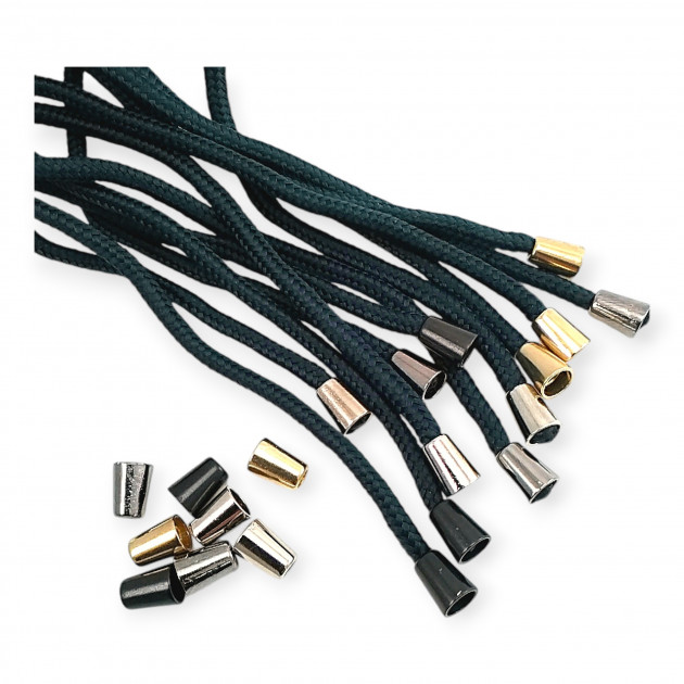 Çan Model Metal Bağ Ucu 4,5 mm Kordon Girişli Armut Model E 103