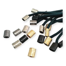 Patterned and Aesthetic Design Metal Cord End 5 mm Cord Entry E 1107