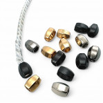 5 mm Cord Entry Hexagon Model Metal Cord End E 139