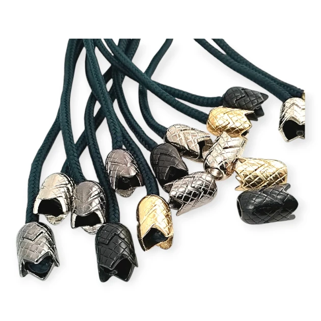 Lale Model 6 mm Kordon Girişli Metal Bağ Ucu Desenli Ve Estetik Tasarımlı E 1464