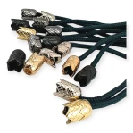 Tulip Model 6 mm 0,24" Cord Entry Metal Cord End Patterned and Aesthetic Design E 1464