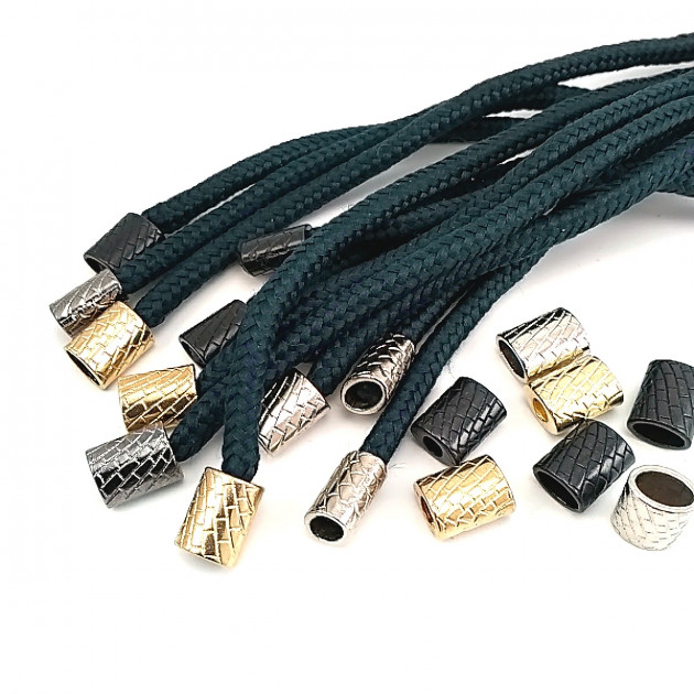 Metal Bağ Ucu Desenli Model 4 mm Kordon Girişli Zarif ve Şık Model E 1508