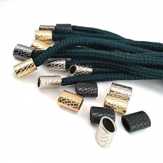 Metal Cord End Patterned Model 4 mm Cord Entry Elegant and Stylish Model E 1508