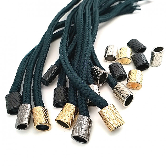 Metal Bağ Ucu Desenli Model 4 mm Kordon Girişli Zarif ve Şık Model E 1508