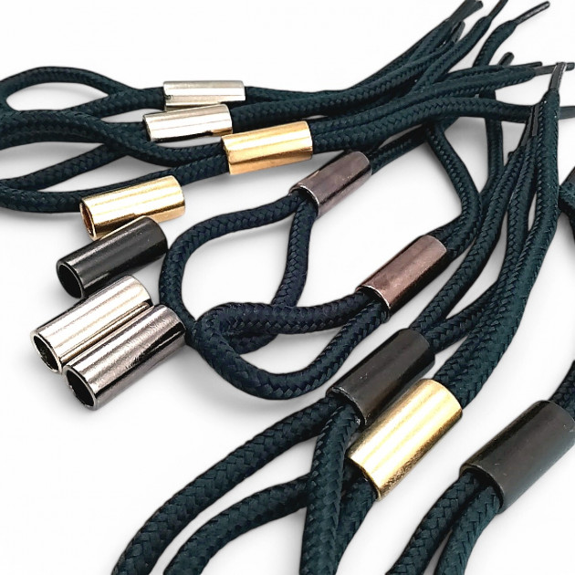 Metal Cord End Large Cylinder 7.5 mm Cord Entry - Aesthetic Model E 2059