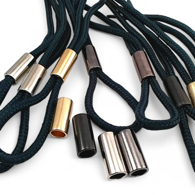 Metal Cord End Large Cylinder 7.5 mm Cord Entry - Aesthetic Model E 2059