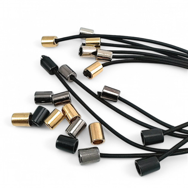 Silindir Model Metal Bağ Ucu 4 mm Kordon Girişli E 2062