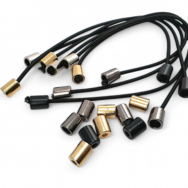 Silindir Model Metal Bağ Ucu 4 mm Kordon Girişli E 2062