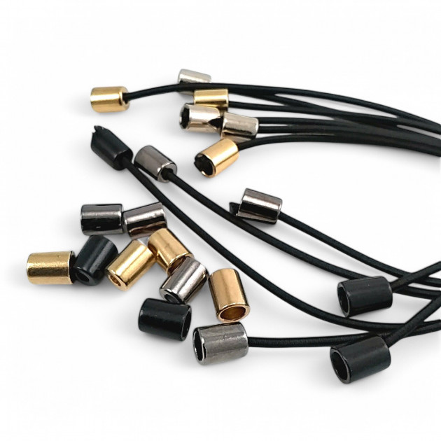 Silindir Model Metal Bağ Ucu 4 mm Kordon Girişli E 2062