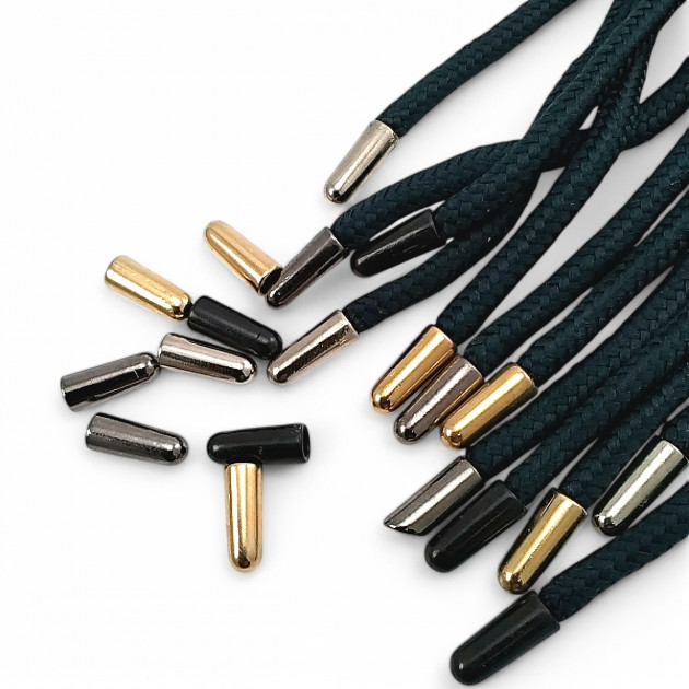 4 mm Kordon Girişli Metal Bağ Ucu Silindir Model - Ufak Boy E 2097