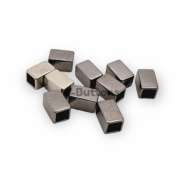 Cord End Cube Shape 6.5 x 10 mm Inlet 3.5 mm E 2152