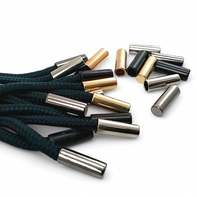 Metal Bağ Ucu Silindir Model 5,5 mm Kordon Girişli - Büyük Boy E 2232