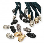Pineapple Logo Cord End Length 18 mm Inlet 4 mm E 2248
