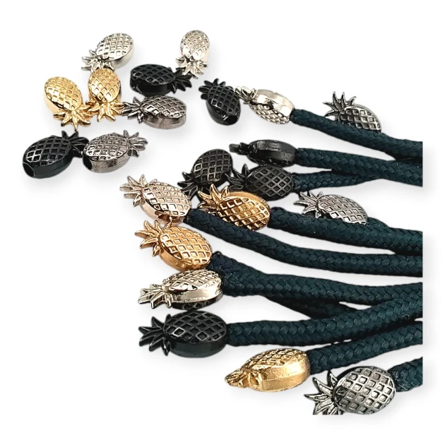 Pineapple Logo Cord End Length 18 mm Inlet 4 mm E 2248
