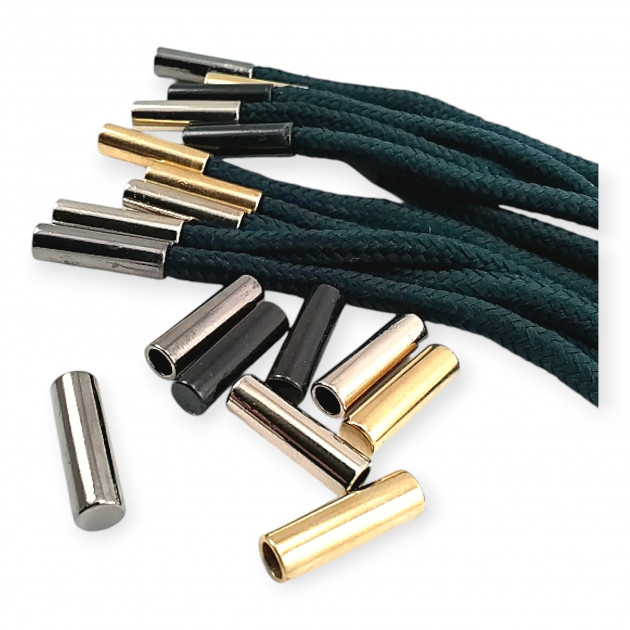 Metal Cord End Cylinder Model - Bottom Flat Model 4.5 mm Cord Entry E 2252