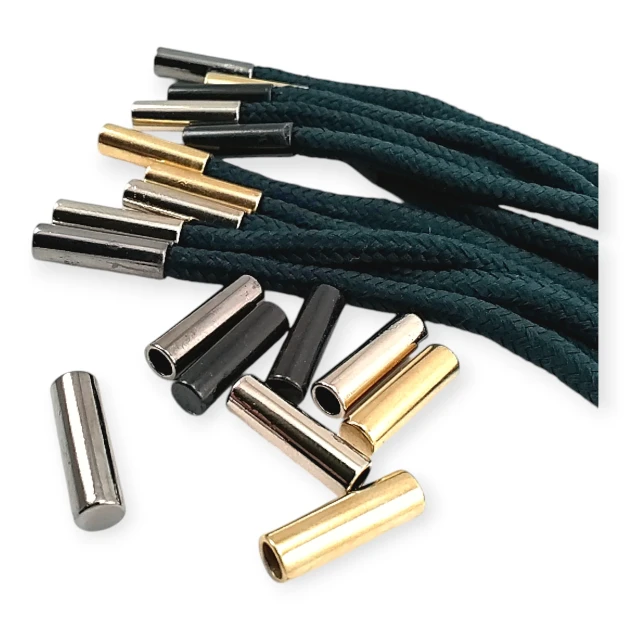 Metal Bağ Ucu Altı Düz Model - Silindir Model 4,5 mm Kordon Girişli E 2252