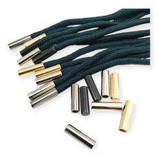 Metal Bağ Ucu Altı Düz Model - Silindir Model 4,5 mm Kordon Girişli E 2252