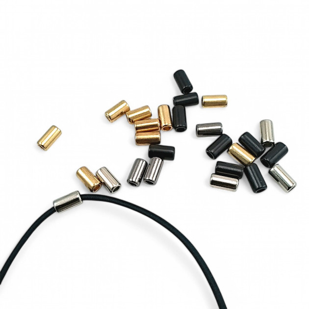 Metal Cord End 3.5 mm Cord Entry Cylinder Model Small Size E 2276