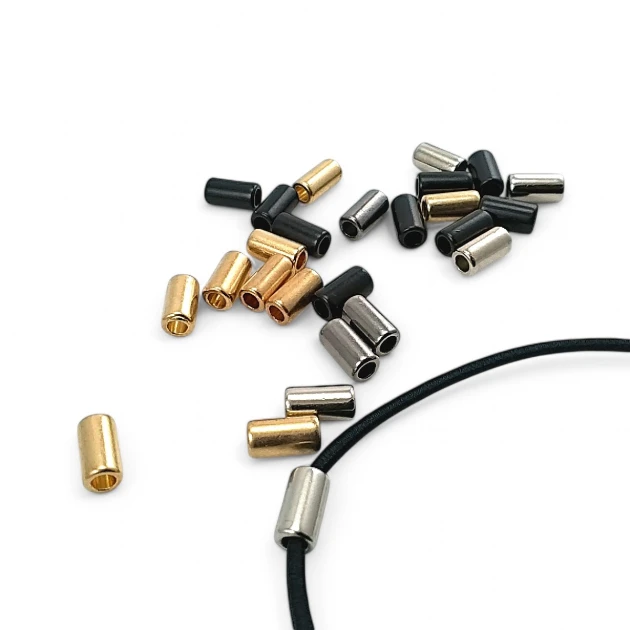 Metal Bağ Ucu 3,5 mm Kordon Girişli Silindir Model Küçük Boy E 2276