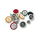 Snap Button Cup Crown Logo 19 mm 30 Size 54 System Set of 4 E 1448