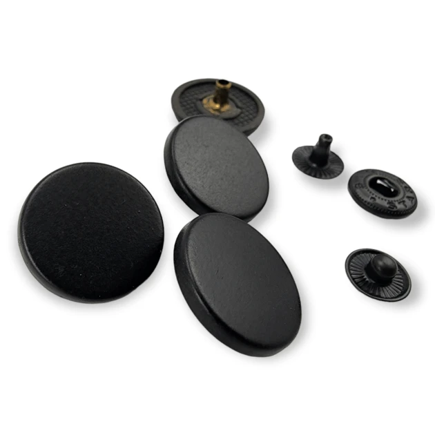 20 mm - 34 Size Metal Shank Button Patternless, Slightly Curved E 1479