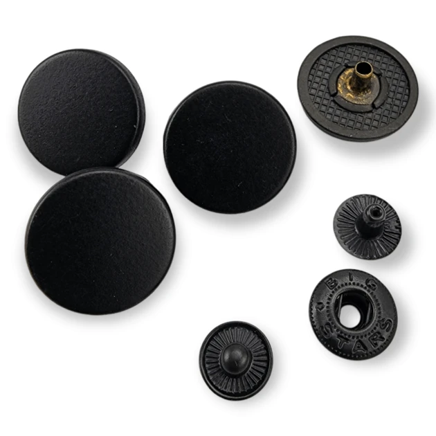 20 mm - 34 Size Metal Shank Button Patternless, Slightly Curved E 1479