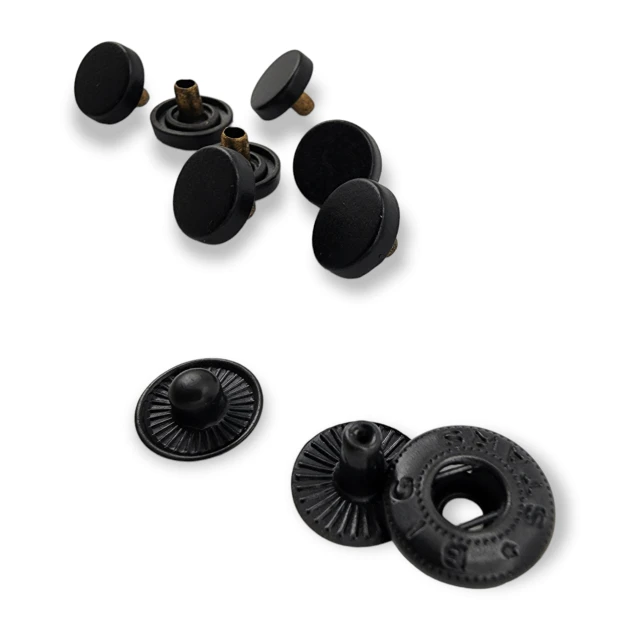 10 mm - 16 Boy Düz Para Tipi Çıt Çıt Düğme 54 Sistem 4 lü Takım E 1990