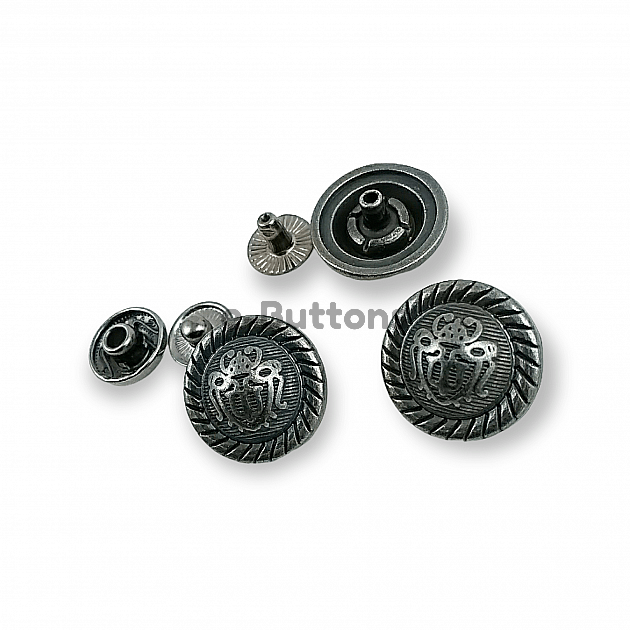 17 mm Snap Buttons  For Jackets 27L - 11,16" - 54 System Set of 4 E 512