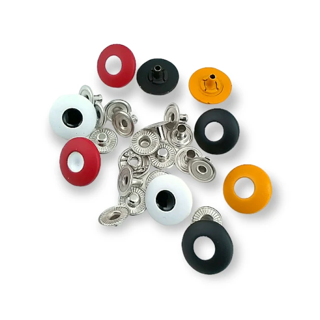 16 mm / 0.63 in / 26L Zinc Alloy Enamel Snap Fastener E 667 MN V1