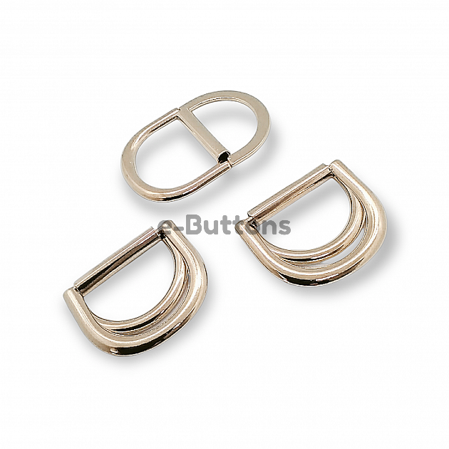 Double Ring D Buckle 3 cm Belt and Adjustment Buckle Metal E 1991