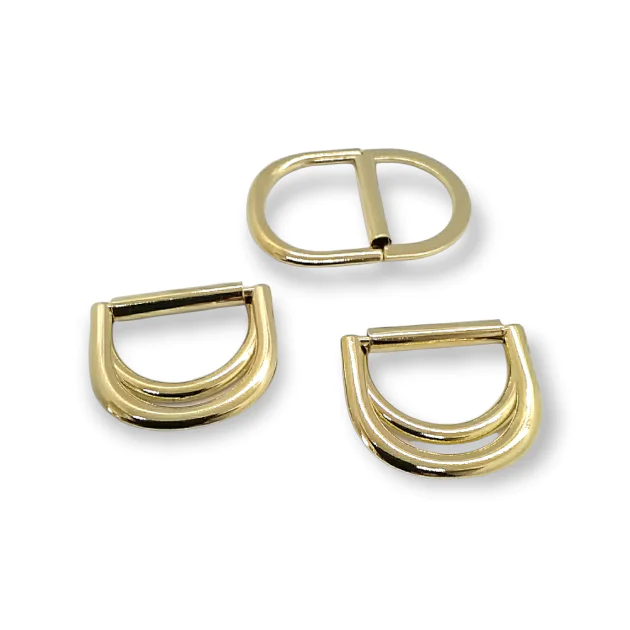 Double Ring D Buckle 3 cm Belt and Adjustment Buckle Metal E 1991