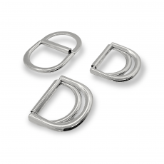 Double Ring D Buckle 3 cm Belt and Adjustment Buckle Metal E 1991 Double Ring D Buckle 3 cm Belt and Adjustment Buckle Metal E 1991