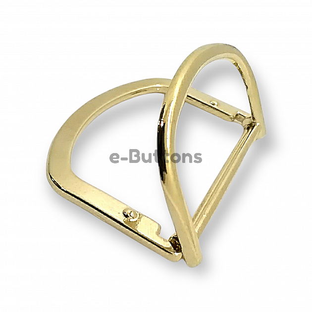 Double Ring D Buckle Metal 4 cm Belt and Adjustment Buckle E 2081